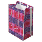 Roze en violet medium cadeauzakje (Voorkant Gekanteld)