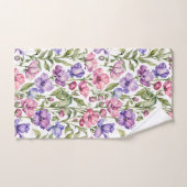 Roze en Violet zoete erwten Bad Handdoek (Handdoek)