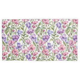 Roze en Violet zoete erwten Kussensloop