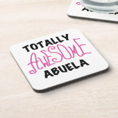 Roze en volledig Geweldige Abuela Gifts Drankjes Onderzetter (Linkerzijde)