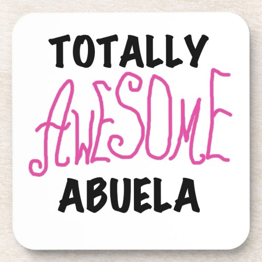 Roze en volledig Geweldige Abuela Gifts Drankjes Onderzetter (Voorkant)