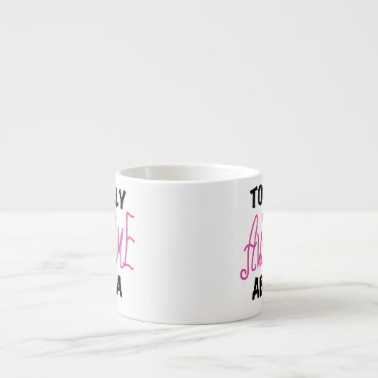 Roze en volledig Geweldige Abuela Gifts Espresso Kop (Voorkant)