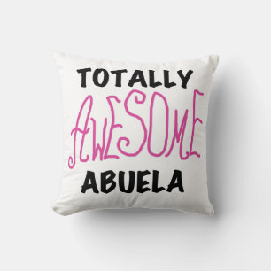 Roze en volledig Geweldige Abuela Gifts Kussen