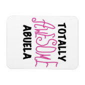 Roze en volledig Geweldige Abuela Gifts Magneet (Horizontaal)