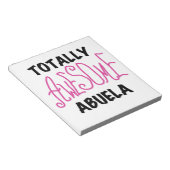 Roze en volledig Geweldige Abuela Gifts Notitieblok (Schuin)