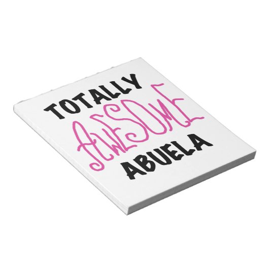 Roze en volledig Geweldige Abuela Gifts Notitieblok (Schuin)