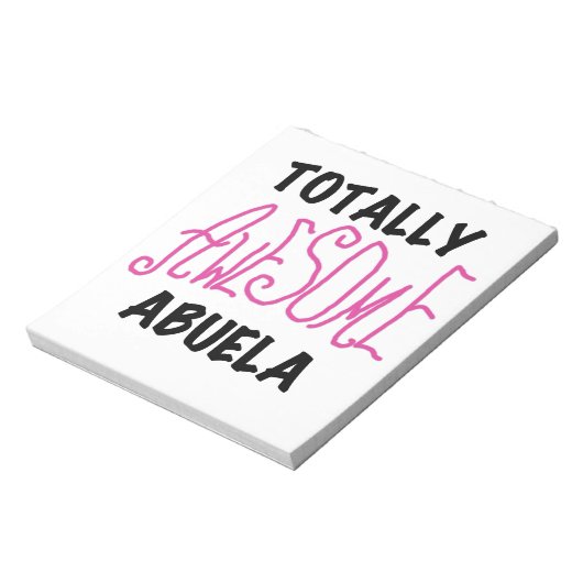 Roze en volledig Geweldige Abuela Gifts Notitieblok (Linkerzijde)