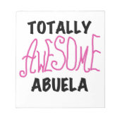 Roze en volledig Geweldige Abuela Gifts Notitieblok (Voorkant)