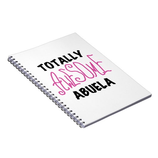 Roze en volledig Geweldige Abuela Gifts Notitieboek (Rechterzijde)