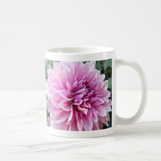 Roze en White Dahlia Koffiemok (Rechts)