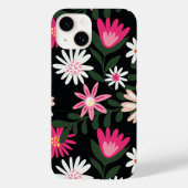 Roze en White Daisy Pattern Case-Mate iPhone Case (Achterkant)