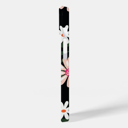 Roze en White Daisy Pattern Case-Mate iPhone Case (Achterkant / Links)