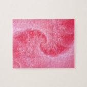Roze en White Twist Puzzle Legpuzzel (Horizontaal)