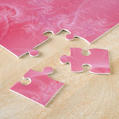 Roze en White Twist Puzzle Legpuzzel (Zijkant)