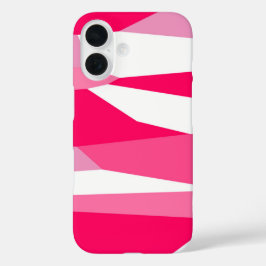 roze en wit abstract iPhone 16 hoesje