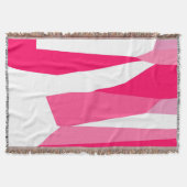 roze en wit abstract deken (Voorkant)