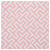Roze en wit abstract geometrisch patroon stof (Swatch)