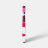 roze en wit abstract iPhone hoesje (Linkerkant)