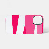 roze en wit abstract iPhone hoesje (Achterkant horizontaal)