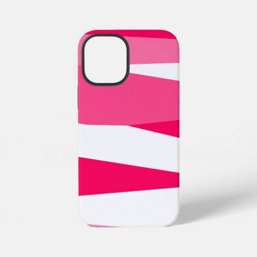 roze en wit abstract iPhone hoesje (Achterkant)