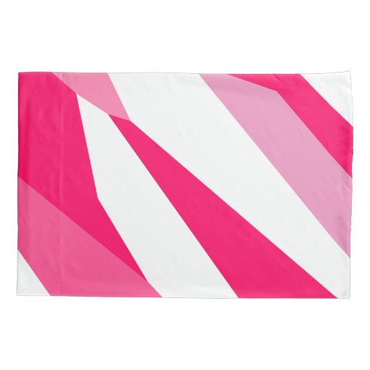 roze en wit abstract kussensloop (Achterkant)