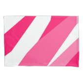 roze en wit abstract kussensloop (Voorkant)