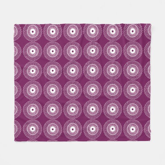 Roze en wit abstract patroon geometrisch ontwerp fleece deken (Voorkant (Horizontaal))