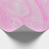 Roze en wit abstract schilderij cadeaupapier (Hoek)