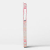 Roze en wit abstract schilderij Case-Mate iPhone case (Achterkant / Links)