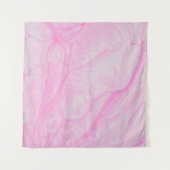 Roze en wit abstract schilderij wandkleed (Voorkant (horizontaal))
