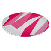 roze en wit abstract snijplank (Hoek)