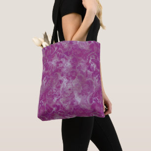 roze en wit Abstract Tote Bag
