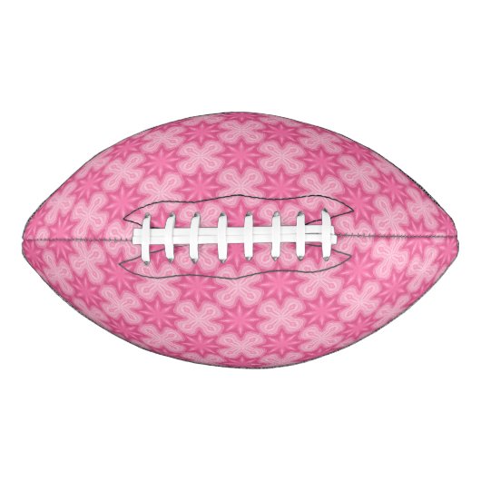 Roze en wit american football (Voorkant)