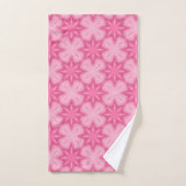 Roze en wit bad handdoek (Handdoek)