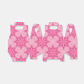 Roze en wit bedankdoosjes (Uitgevouwen)