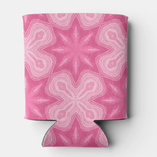 Roze en wit blikjeskoeler (Achterkant)