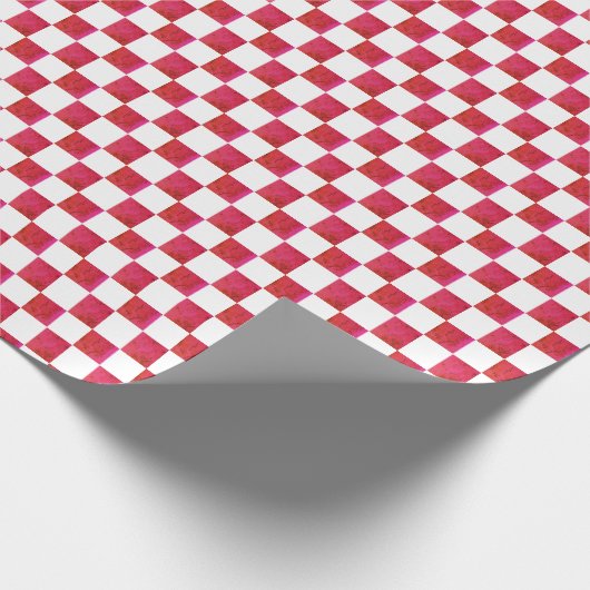 Roze en wit cadeaupapier (Hoek)