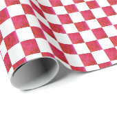 Roze en wit cadeaupapier (Rol Hoek)