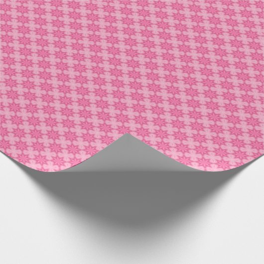 Roze en wit cadeaupapier (Hoek)