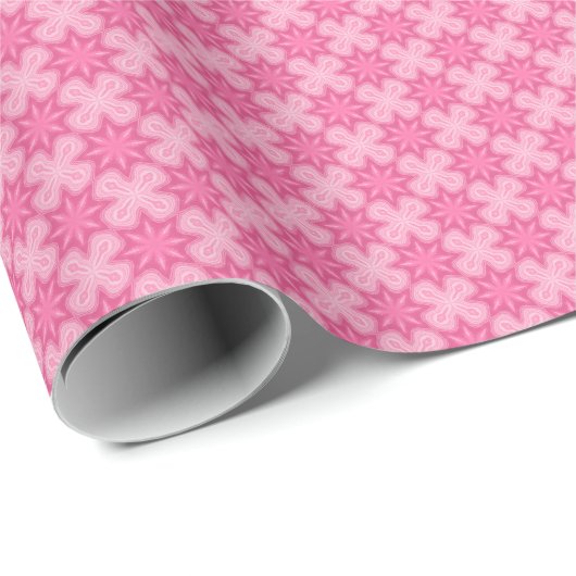 Roze en wit cadeaupapier (Rol Hoek)