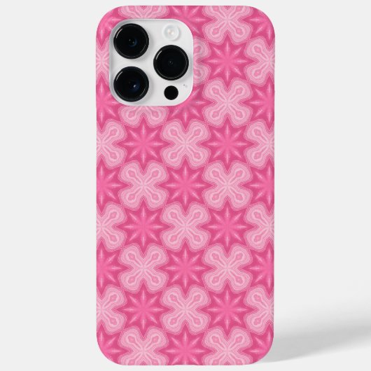 Roze en wit Case-Mate iPhone case (Achterkant)