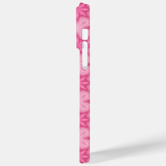 Roze en wit Case-Mate iPhone case (Achterkant / Links)