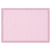 Roze en Wit Check tafelkleed voor eetkamer (Voorkant (Horizontaal))