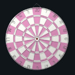 roze en wit dartbord<br><div class="desc">roze en witte dartboard</div>