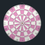 roze en wit dartbord<br><div class="desc">roze en witte dartboard</div>