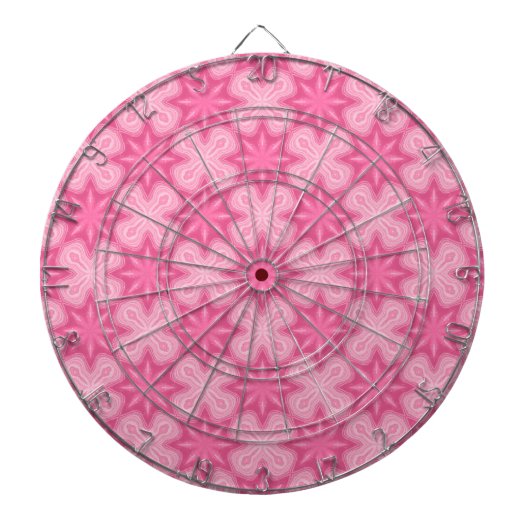 Roze en wit dartbord (Voorkant)
