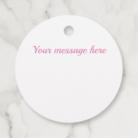 Roze en wit diamantpatroon bedankjes labels (Achterkant)