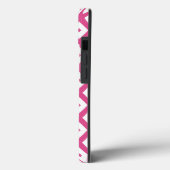Roze en wit diamantpatroon Hoesje-Mate iPhone ca Case-Mate iPhone Case (Achterkant / Links)