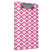Roze en wit diamantpatroon klembord (Rechts)