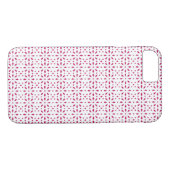 Roze en wit erytrocytenpatroon Case-Mate iPhone case (Achterkant (Horizontaal))